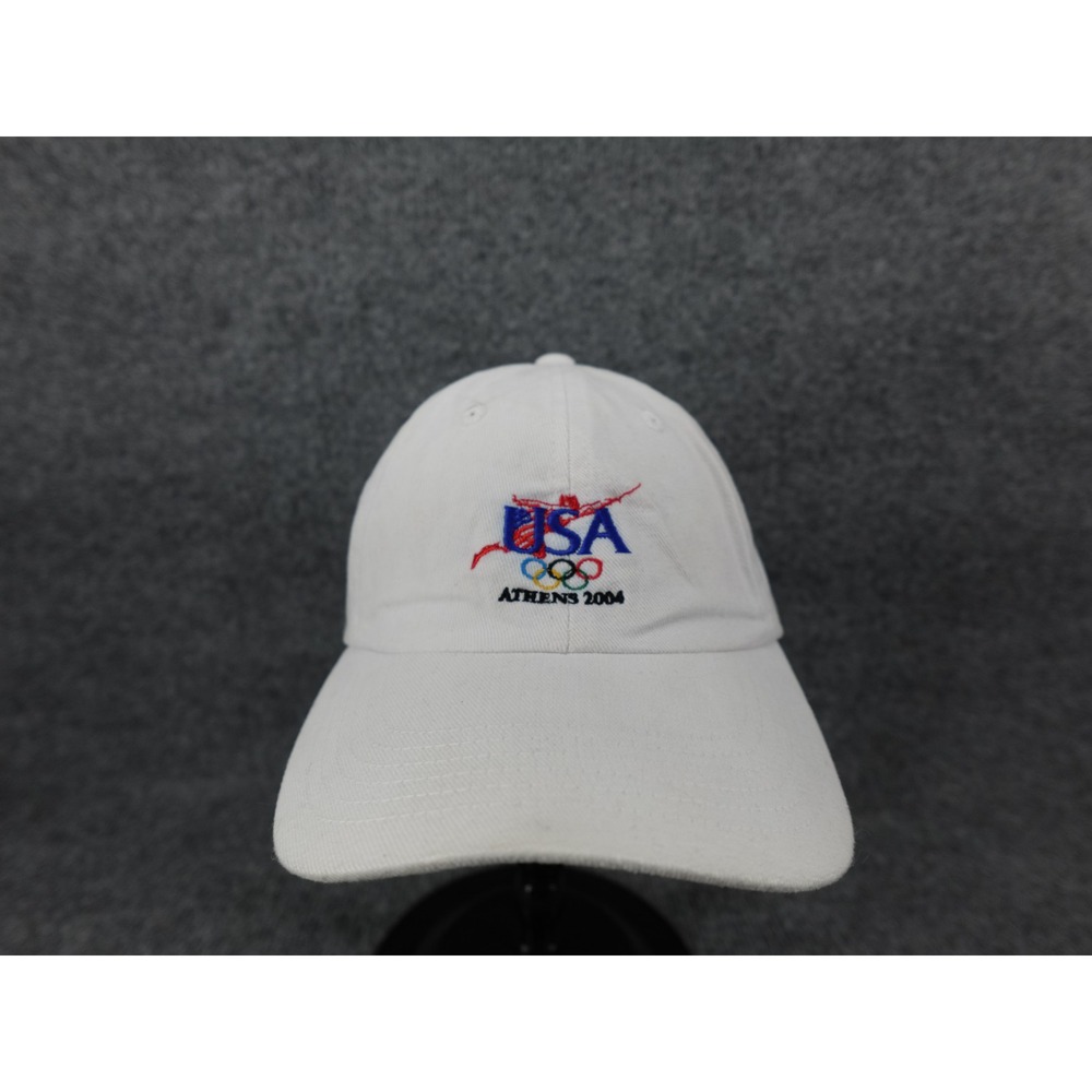 Port Authority Team USA Olympics Athens 2004 Baseball Cap White Mens Womens OS‎
